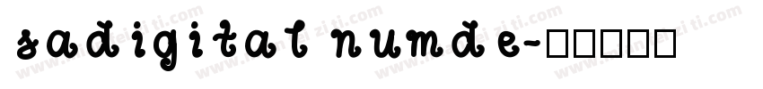 sadigital numde字体转换
